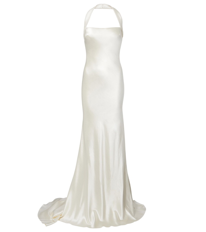 Photo: Danielle Frankel Bridal Presley wool and silk gown