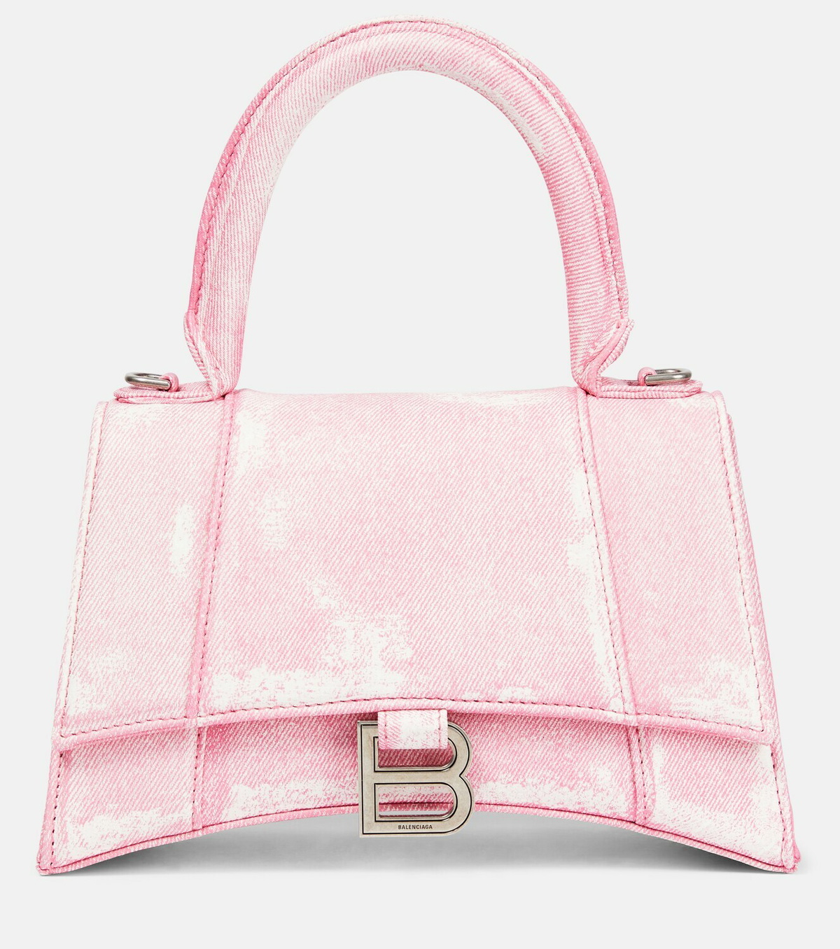 Balenciaga - Hourglass Small printed leather crossbody bag