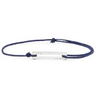 Le Gramme - Le 17/10 Cord and Sterling Silver Bracelet - Blue