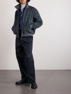 A Kind Of Guise - Nanamica Suede Bomber Jacket - Gray