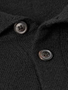 Ghiaia Cashmere - Cashmere Polo Shirt - Black