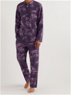 Desmond & Dempsey - Bocas Printed Organic Cotton-Poplin Pyjama Set - Purple