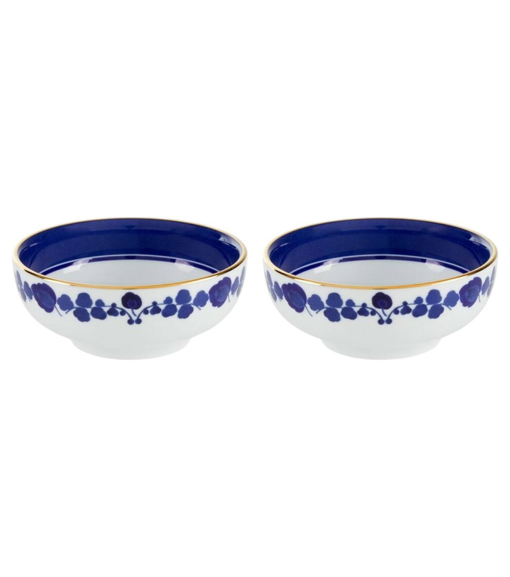 Photo: La DoubleJ Wildbird Blue set of 2 porcelain snack bowls
