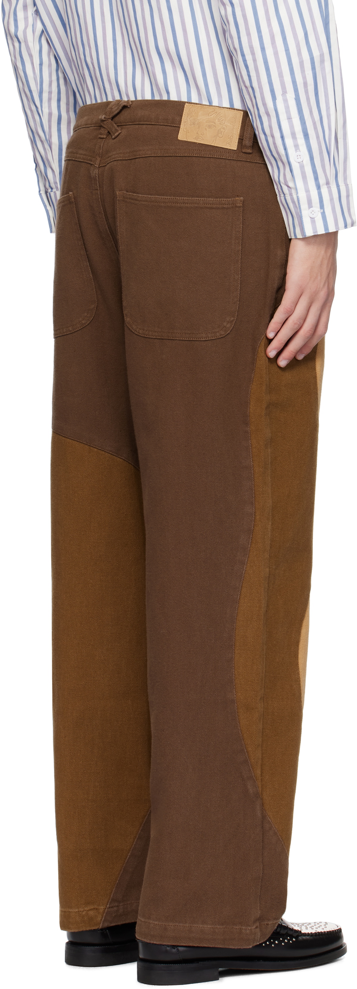 KidSuper Brown Wavy Trousers KidSuper KidSuper Brown Wavy Trousers KidSuper