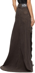 VAQUERA Brown Workwear Maxi Skirt