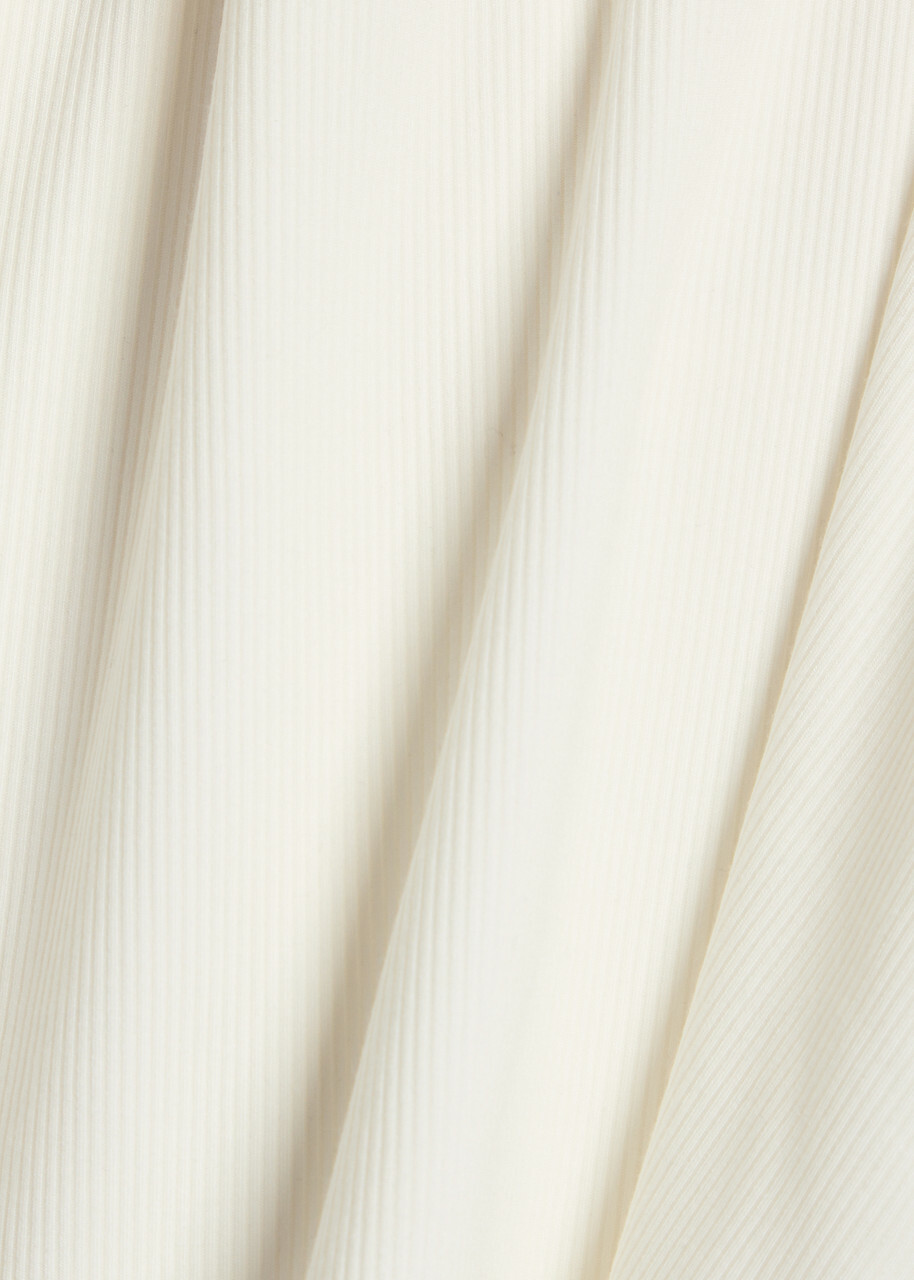 Tala 365 Ribbed V-neck Stretch-modal Vest Off White