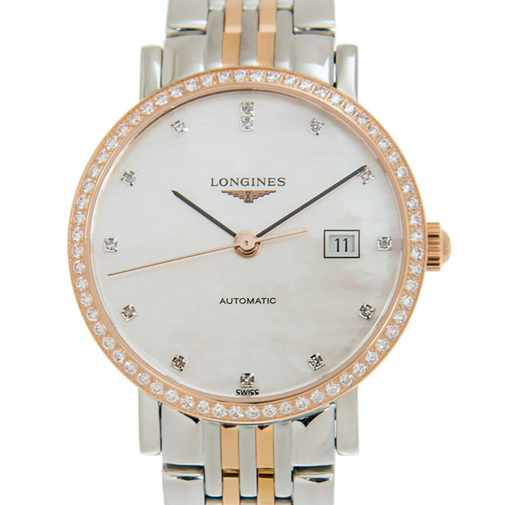 Photo: Longines Elegant White Dial Ladies Watch L4.310.5.88.7