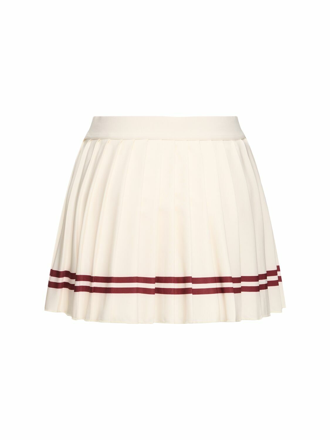 ★Sporty & Rich★ Classic Logo Pleated Skirt Off White SKAW2 Sporty & Rich Serif Logo Pleated Skirt White Skirts Sporty