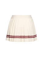 SPORTY & RICH Classic Logo Pleated Skirt