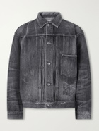 Neighborhood - Savage Embroidered Denim Jacket - Gray