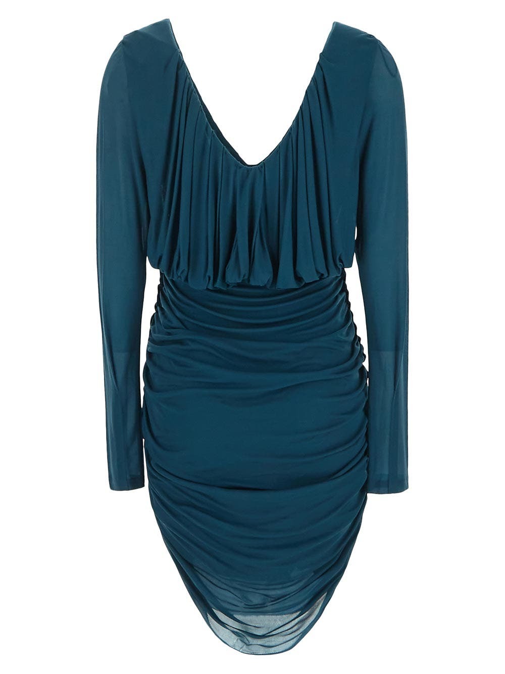 Saint Laurent Draped Dress In Jersey Saint Laurent