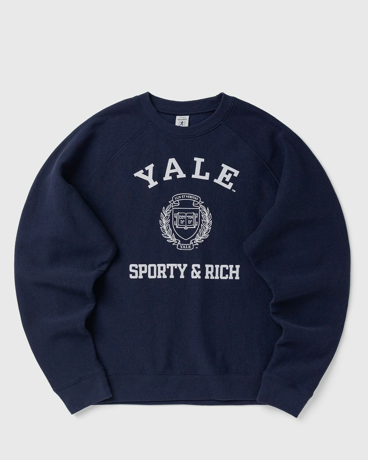 Sporty & Rich Veritas Soft Crewneck Blue Womens Sweatshirt
