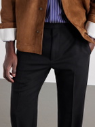 TOM FORD - Slim-Leg Wool-Twill Trousers - Black