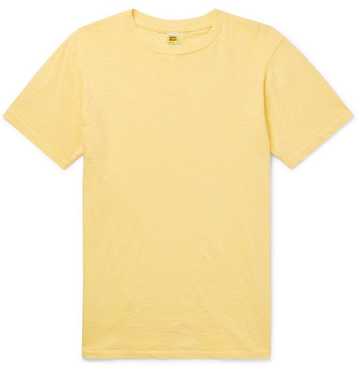 Photo: Velva Sheen - Slub Cotton-Jersey T-Shirt - Men - Yellow