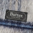 Butter Goods Men's Hairy Plaid Lodge Jacket in Navy