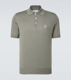 Brunello Cucinelli Logo cotton piqué polo shirt