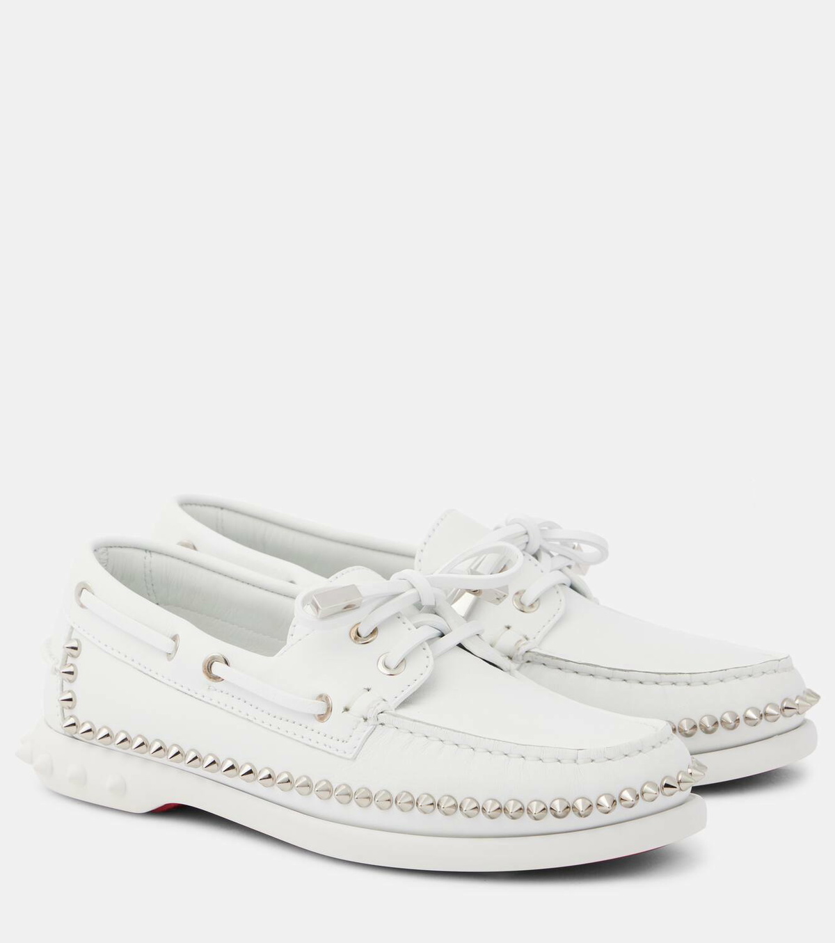 Christian Louboutin Gerockel leather boat shoes