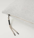Brunello Cucinelli Ribbed-knit cashmere pillow
