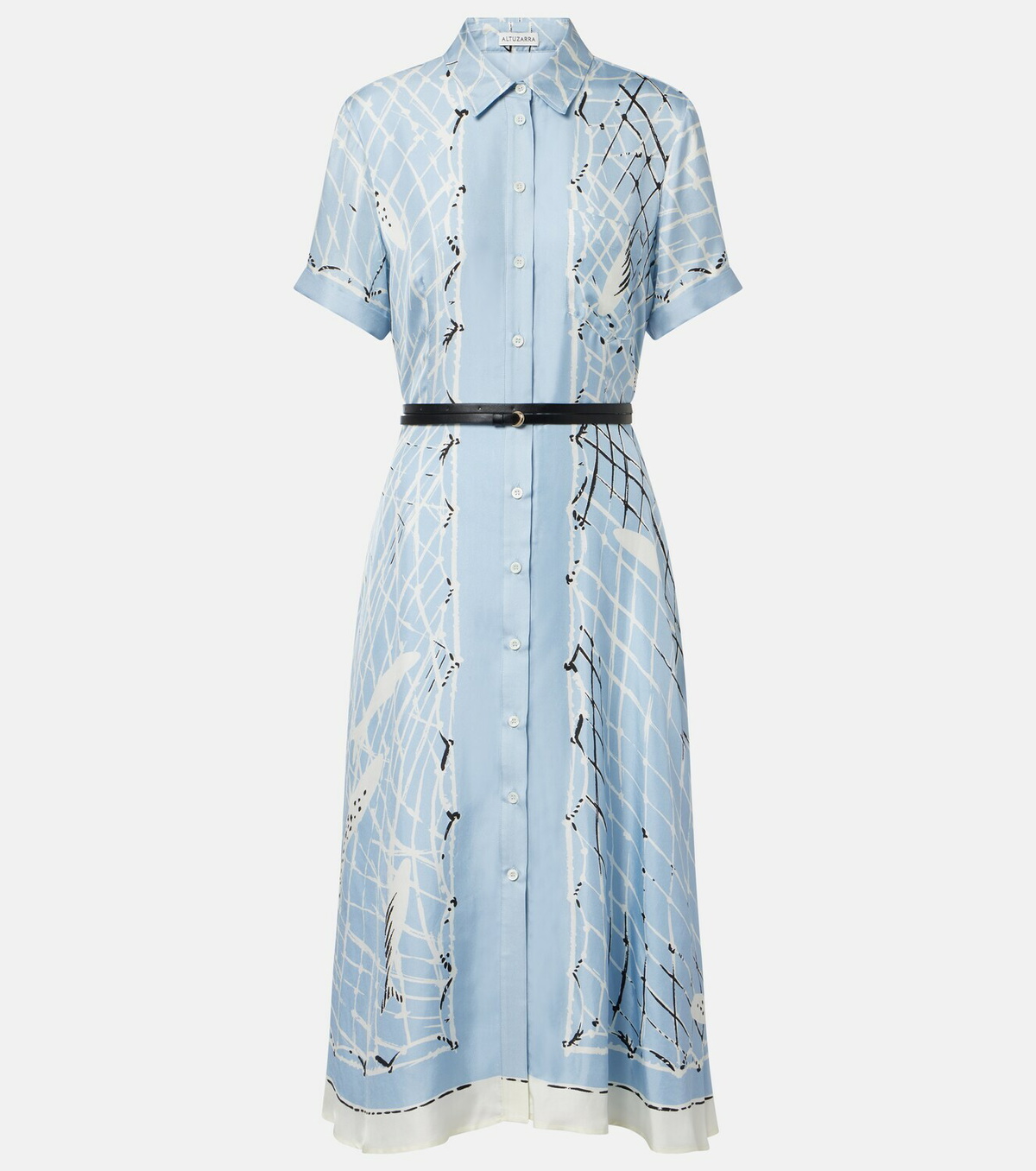 Altuzarra Kiera printed silk shirt dress