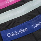 Calvin Klein Men's Trunk - 3 Pack in Silver/Pink/Blue