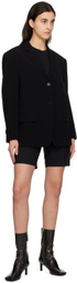Theory Black Four-Pocket Shorts