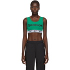 Reebok Classics Green Logo Sports Bra