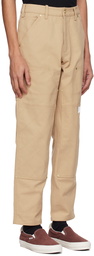 Advisory Board Crystals Beige Double Knee Trousers