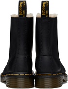 Dr. Martens Black 1460 Faux Fur Lined Boots