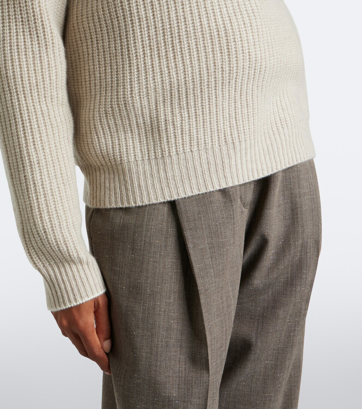 Arch4 Saatchi cashmere zip-up sweater