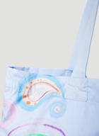 Paisley Tote Bag in Light Blue