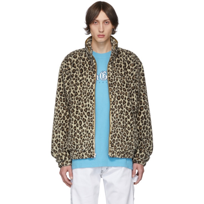 Photo: Noon Goons Beige and Brown Leopard Gold Jacket