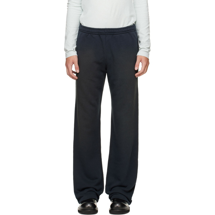 Photo: Acne Studios Gray Fleece Stamp Logo Trousers