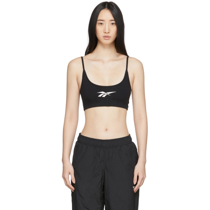 Photo: Reebok Classics Black Classics Big Logo Bra