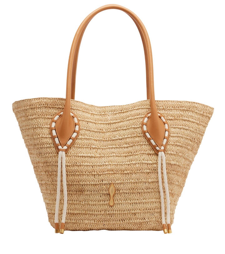 Photo: Christian Louboutin Venus raffia tote bag