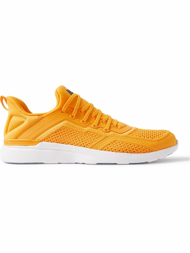Photo: APL Athletic Propulsion Labs - Tracer TechLoom and Scuba Running Sneakers - Orange