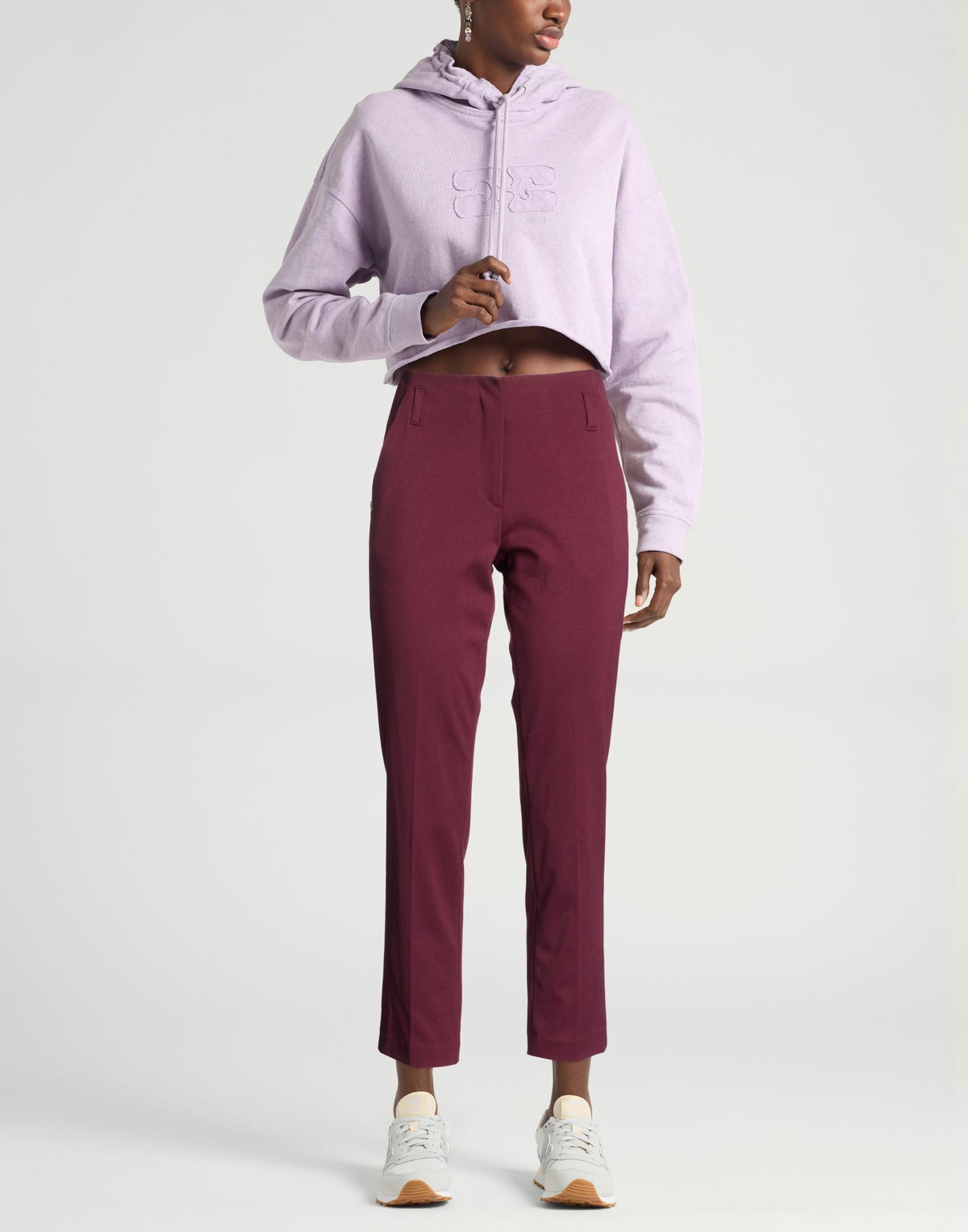 Manila Grace Womens Pants Plum