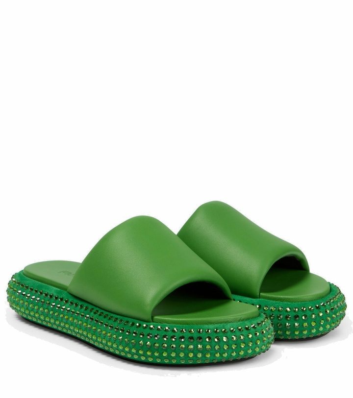 Photo: JW Anderson Embellished leather slides