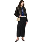 KHAITE Black Cordelia Leather Jacket