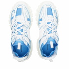 Balenciaga Men's Track Sock Sneakers in White/Blue