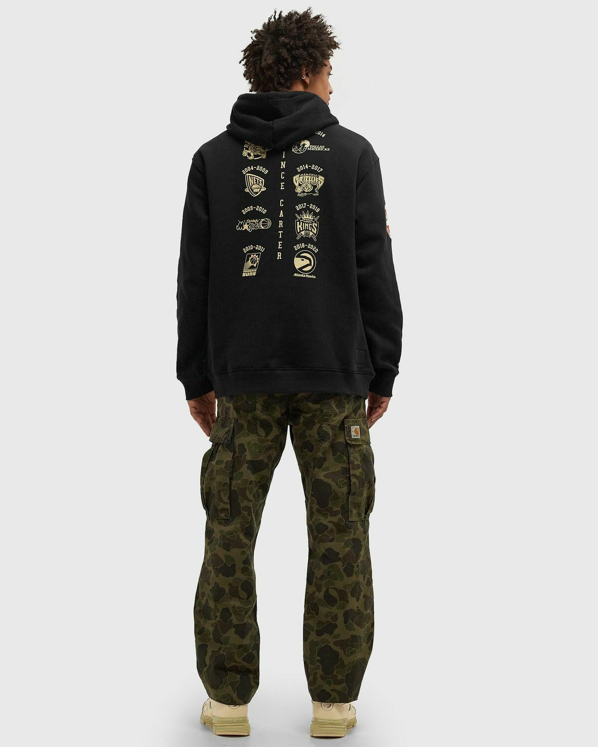 Mitchell & Ness NBA 2024 HOF PREMIUM FLEECE HOODIE MULTI VINCE CARTER Black Mens Hoody