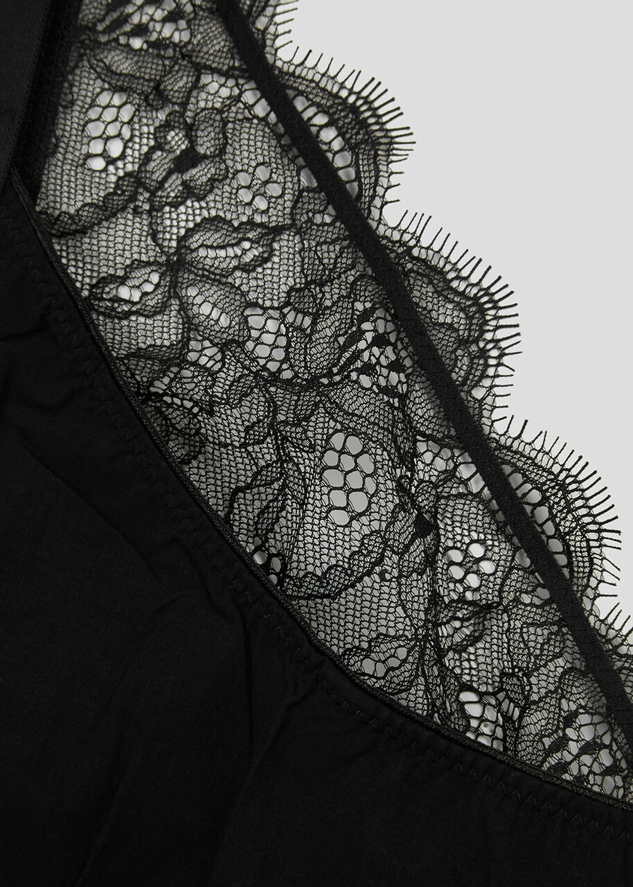 Love Stories Wild Rose Black Lace Briefs