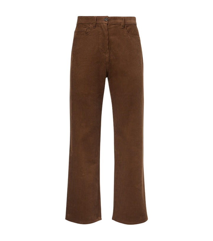 Photo: Miu Miu Cotton corduroy straight pants
