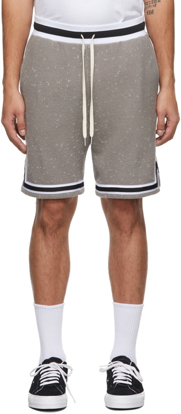 Photo: John Elliott Grey Spec Wool Game Shorts