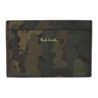 Paul Smith Khaki Camo Naked Lady Card Holder