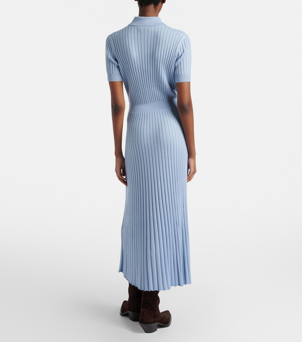 Gabriela Hearst Amor ribbed-knit silk and cashmere maxi dress