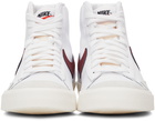 Nike White & Red Blazer Mid '77 Vintage Sneakers