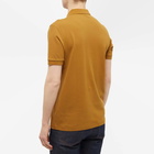 Fred Perry Men's Slim Fit Plain Polo Shirt in Dark Caramel