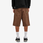 Fucking Awesome Men's Canvas Double Knee Shorts in Brown