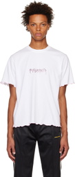 PALMER White Frilly T-Shirt