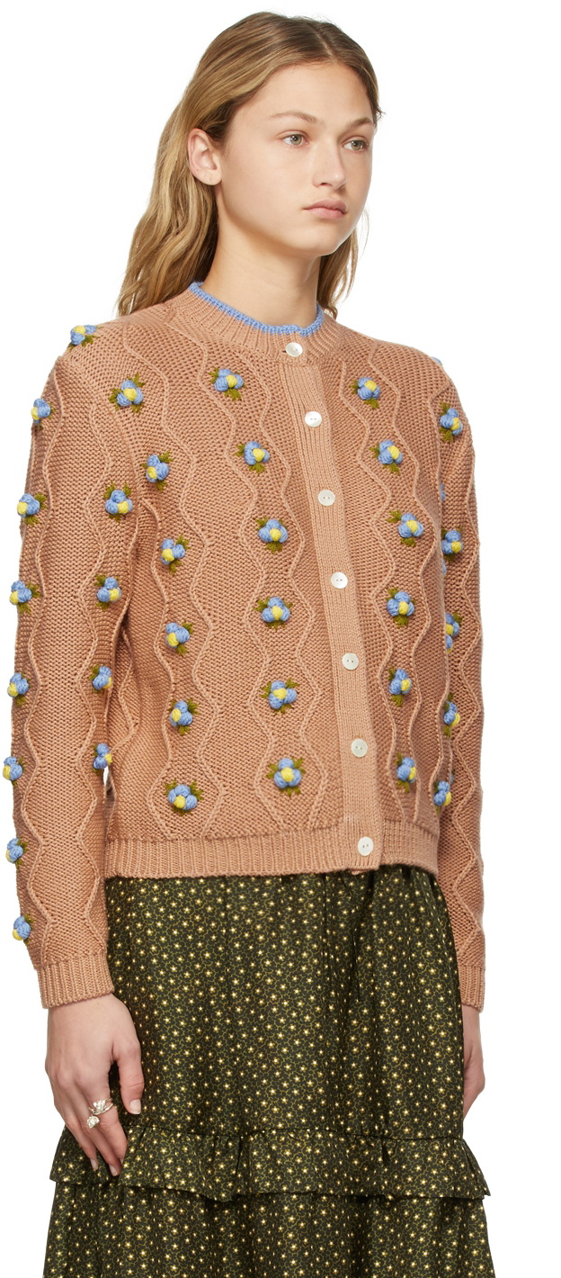 Shrimps Tan Chester Cardigan Shrimps 